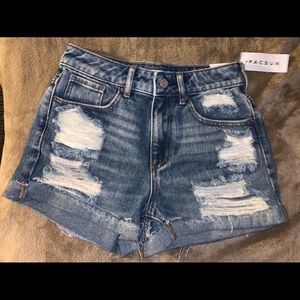 Mom denim shorts